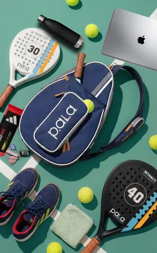 Miniatura 4 de P.ala Multi-Sport Crossbody Padel Bag – Fits 2 Padel Rackets, Lightweight 2.07 lb, Fence Hook, 13” Device Sleeve, Compact Racket Bag for Padel, Azul