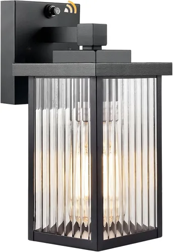 Miniatura 25 de Lámpara de pared para exteriores con sensor de anochecer a amanecer, luz exterior impermeable para porche de casa y garaje, aplique de pared
