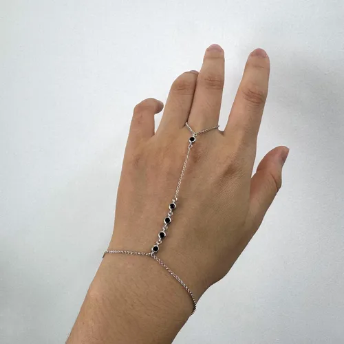 Miniatura 48 de Pulsera de plata de ley 925 para mujer, pulsera de mano para mujer, pulseras esclavas de 7 a 9 pulgadas ajustable