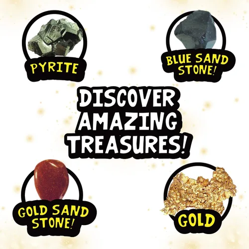 Miniatura 4 de Sunny Days Entertainment Kit de excavación de oro, juguete de ciencia misteriosa para niños, recuerdo de fiesta, bolsas de regalo, regalo del día