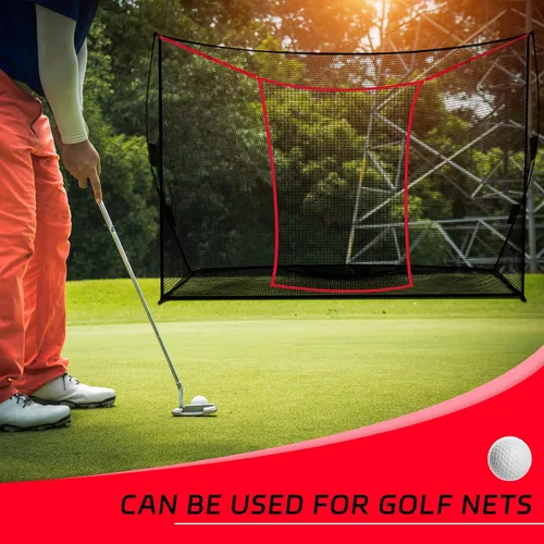 Miniatura 5 de Simgoing Accesorio extensor de red de golf para práctica de golf para 7 o 10 pies, redes de golf, béisbol, sóftbol, alto impacto, astillado