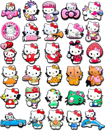 30 50 dijes de dibujos animados para adultos, dijes Kawaii para zapatos para decoración de zuecos y sandalias