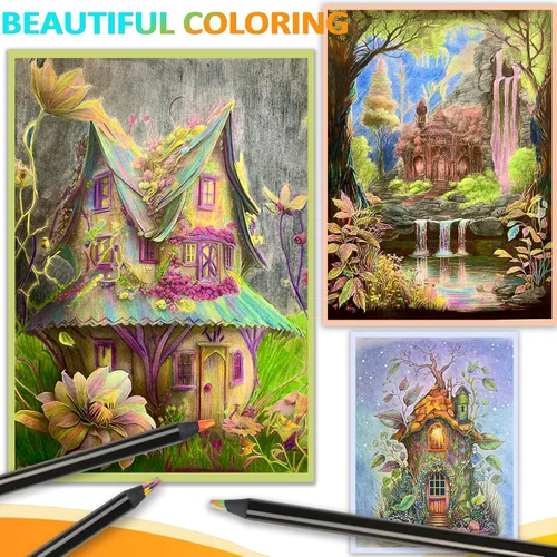 Miniatura 4 de nsxsu Suministros de arte para niños, adolescentes y adultos, 8 lápices arcoíris, suministros de dibujo, lápices de colores gigantes para dibujar