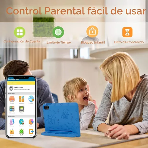 Miniatura 5 de COLORROOM Tablet Android 15 actualizada 2026, tableta para niños de 10 pulgadas, CPU Octa-Core, 10 GB+64 GB+1 TB Expandir tabletas para niños