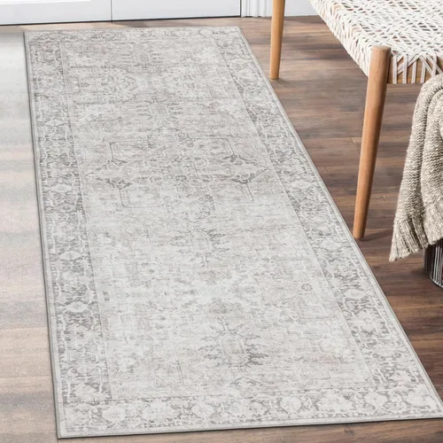 Miniatura 16 de ReaLife Rugs Alfombra pasillo lavable a máquina - Sala de estar, dormitorio, baño, cocina, entrada, oficina - Acolchada de pelo bajo, resistente a