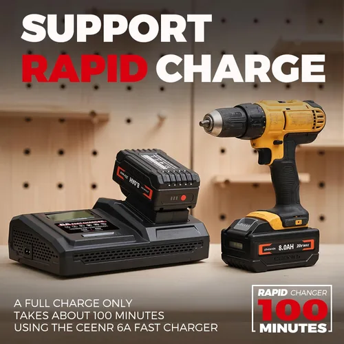 Miniatura 4 de DCB200 8.0Ah baterías de iones de litio de repuesto para Dewalt batería de 20 voltios compatible con cargador de batería Dewalt