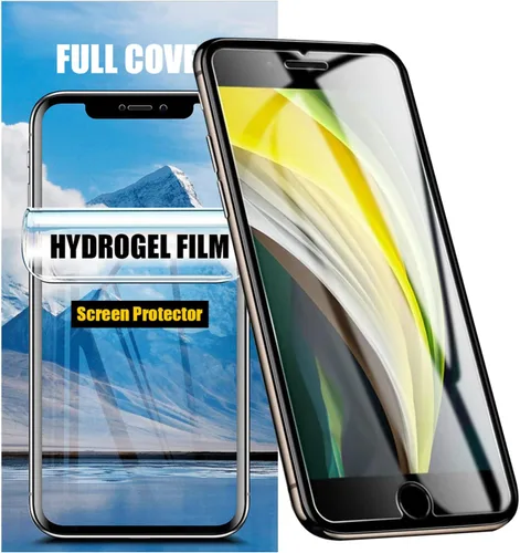 Miniatura 13 de LOOKSEVEN Paquete de 3 películas de hidrogel para iPhone 14 Pro Max, protector de pantalla de TPU suave transparente de alta sensibilidad