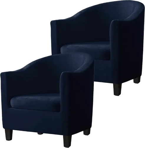 Miniatura 18 de Fundas de terciopelo para sillones, fundas de elastano para sillones, fundas elásticas para sillas de bañera, fundas protectoras para muebles, funda