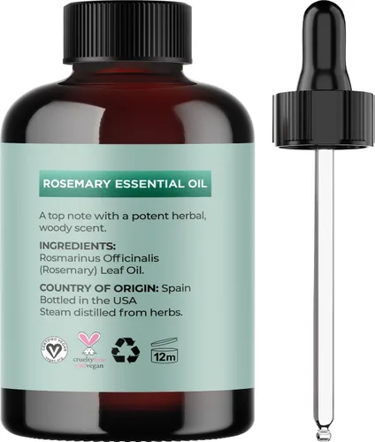 Miniatura 4 de Aceites de semillas de romero y calabaza para el crecimiento del cabello, aceite esencial puro de romero y aceite de calabaza orgánico para hombres