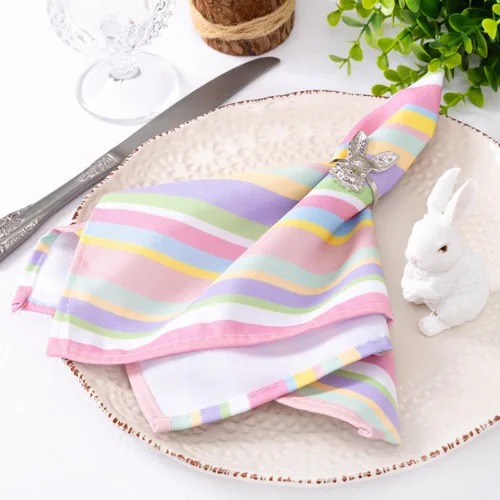Miniatura 7 de Socomi Servilletas de tela beige de verano, lavables, reutilizables, a granel, de lino, algodón, juego de 4 servilletas de 17 x 17 pulgadas