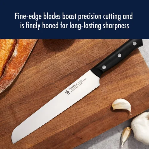 Miniatura 8 de HENCKELS Dynamic Razor-Sharp - Juego de cuchillos de cocina de 5 piezas, diseño alemán informado por más de 100 años de maestría Acero inoxidable
