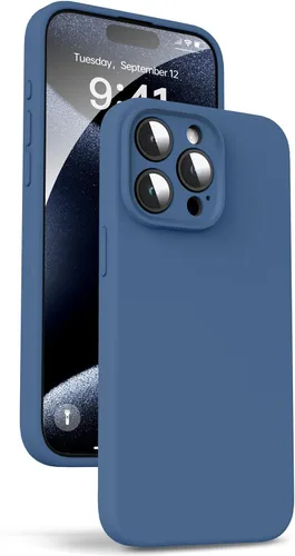 Miniatura 81 de Supdeal Funda de silicona líquida para iPhone 12 Pro Max, [protección de cámara] [antihuellas dactilares] [carga inalámbrica] Funda protectora de 4