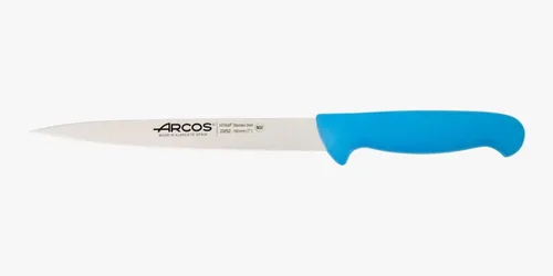 Miniatura 12 de Arcos Cuchillo de filete de acero inoxidable nitrum de 8 pulgadas y hoja de 7.874 in. Cuchillo afilado para filetear carne y pescado. Mango Amarillo