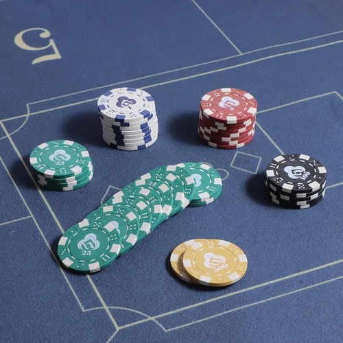 Miniatura 6 de Fichas de póquer de 11.5 gramos, juego de 200 fichas de póquer para Texas Hold'em, fichas de blackjack, kit de juegos de póquer de casino, juego