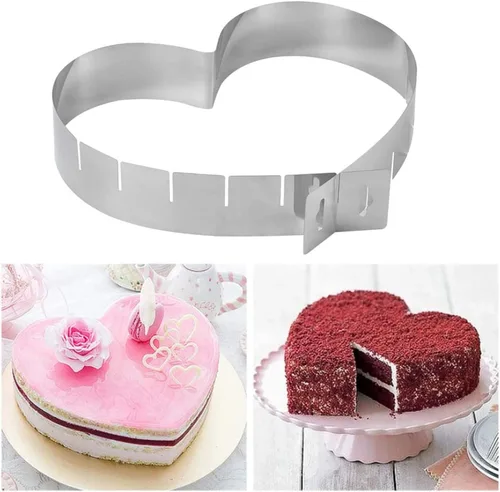 Miniatura 5 de Anillo de acero redondo multiusos, anillo para molde de pastel, anillo ajustable para hornear, regalos funcionales de alta calidad para hornear