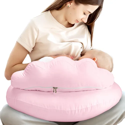 Miniatura 16 de Almohada de lactancia PILLANI para lactancia materna, almohadas de lactancia para el apoyo de la mamá y la comodidad del bebé, cubierta de algodón