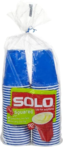 Miniatura 3 de Solo Vasos de plástico para fiestas, color rojo - 9 oz - 50