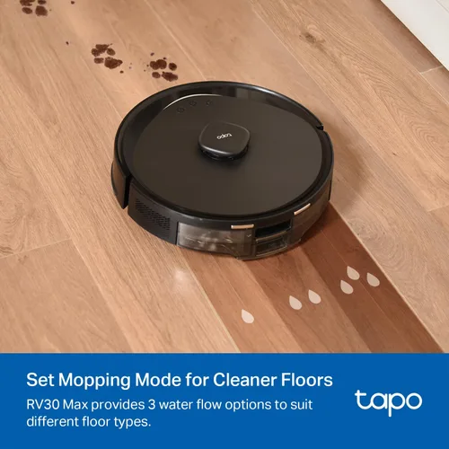 Miniatura 5 de Tapo - Aspiradora y fregona robot con navegación inteligente LiDAR, 5300 Pa máx, tasa de recolección de polvo del 97%+, limpieza personalizable