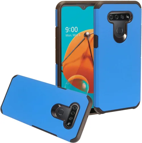 Miniatura 13 de Para LG K51, LG Reflect (LM-K500) - Funda híbrida de TPU - AC4 Azul