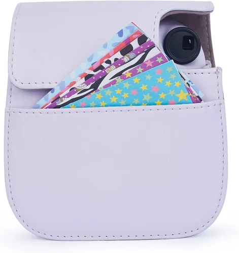 Miniatura 6 de Instant Mini 12 Funda Protectora para Cámara para Fujifilm Instax Mini 12/11, Bolsa de Cámara de Cuero PU Premium con Bolsillo y Correa Removible