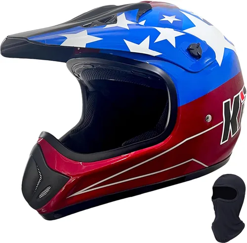 KRN Casco todoterreno para adultos, casco ATV aprobado por DOT, casco de motocross dirt bike para motocicleta KY-128