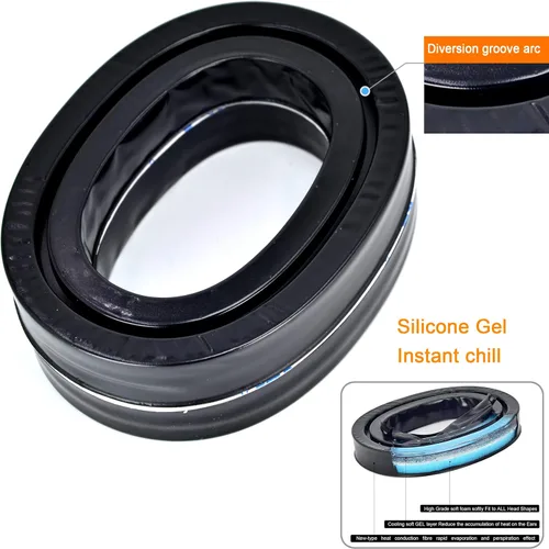 Miniatura 8 de Almohadillas de gel de silicona Instant Chill, almohadilla de repuesto defean compatible con 3M WorkTunes (90543, 90544, 90542, 90541) / Protector