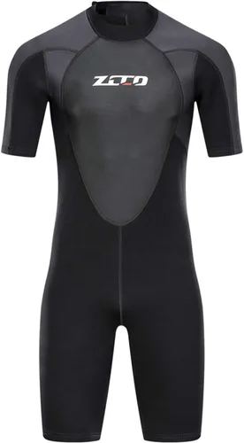 Miniatura 2 de ZCCO - Traje de neopreno premium para hombre, 1.5/3 mm, cremallera en la espalda, corto, para pesca submarina, snorkel, surf, canotaje, traje