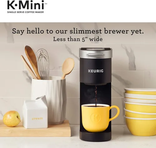 Miniatura 4 de Keurig K-Mini - Cafetera de una sola porción, kit de limpieza negra y de cafetera para mantenimiento, incluye solución de descalcificación