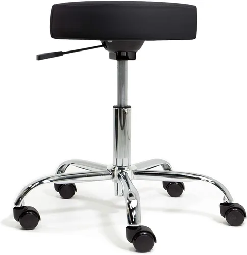 Miniatura 5 de EARTHLITE Taburete de dibujo de salón de masaje neumático, sin fugas (frente a hidráulico), ajustable, rodante, sin CFC / silla facial de spa médico