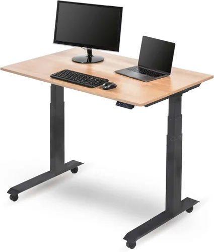 Miniatura 6 de Stand Up Desk Store Escritorio eléctrico de altura ajustable con memoria programable (marco negro/parte superior negra mate, 48 pulgadas de ancho)