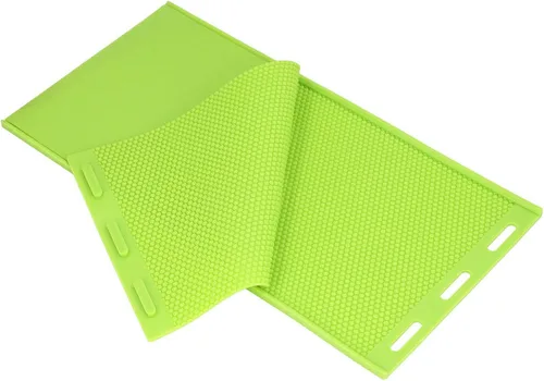 Miniatura 7 de Alvinlite Molde de hoja de cera de abejas de silicona para base de cera de abejas, 2 piezas, 0.213 in, accesorios de apicultura para apicultor