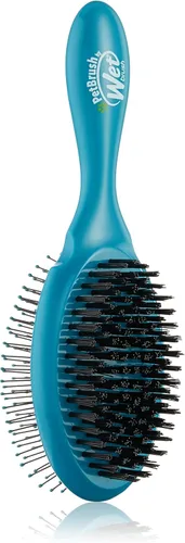 Wet Brush Ultimate Cepillo desenredante de doble cara, cerdas IntelliFlex ultra suaves, elimina el pelo suelto y la suciedad para perros, gatos y