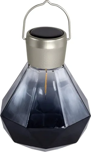 Miniatura 10 de Allsop Luz de gemas – LED solar para exteriores – Vidrio soplado a mano – Impermeable con marco fácil de colgar (leche)