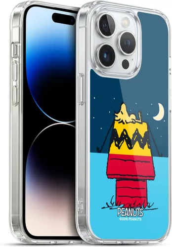 Miniatura 256 de Head Case Designs Funda de gel con licencia oficial de Peanuts Snoopy & Woodstock Halfs and Laughs [protección de grado militar] compatible