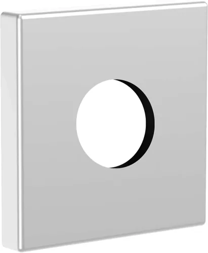 Miniatura 15 de Heyalan Placa de repuesto moderna de 2.5 pulgadas con brida cuadrada para brazo de ducha, cubierta de pared cuadrada de cromo pulido, 1 montaje