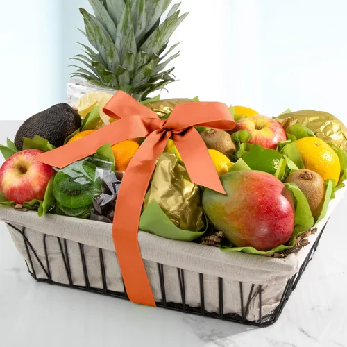 Miniatura 3 de A Gift Inside Cesta de frutas de abundancia tropical