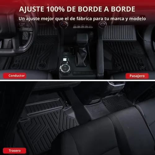 Miniatura 8 de LASFIT Alfombrillas para Toyota Tacoma 2024 2025 2026 doble cabina Auto Tran (no apto para híbridos) para todo tipo de clima, para Tacoma