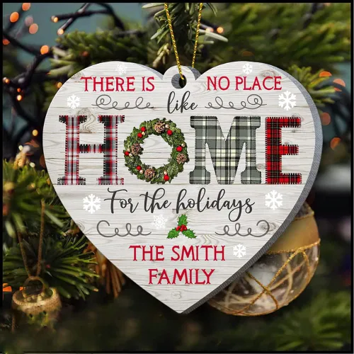 Miniatura 25 de IZI POD - Adorno familiar 2025, recuerdo de Navidad personalizado, decoración de madera o acrílico 2D personalizada para el hogar y el automóvil