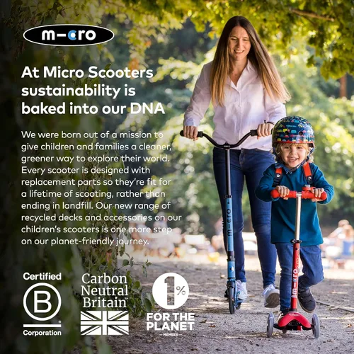 Miniatura 7 de Micro Kickboard - Micro Cruiser LED - Monopatín Micro plegable de dos ruedas con diseño suizo, para niños con deslizamiento suave y ruedas grandes