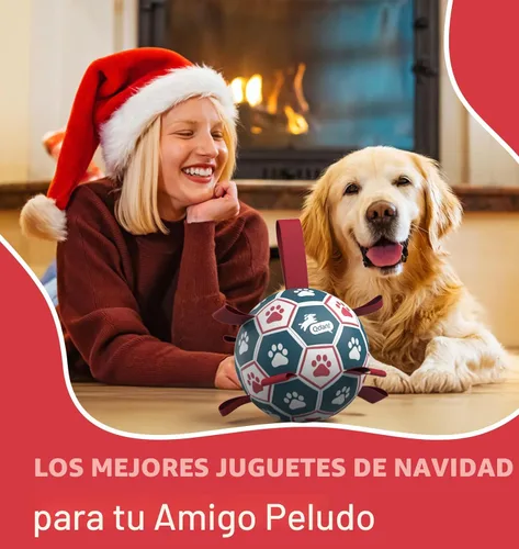 Miniatura 2 de QDAN Pelota de fútbol para perros con correas, juguetes interactivos de forcejeo, juguete de cumpleaños para cachorros, juguete acuático, para rojo