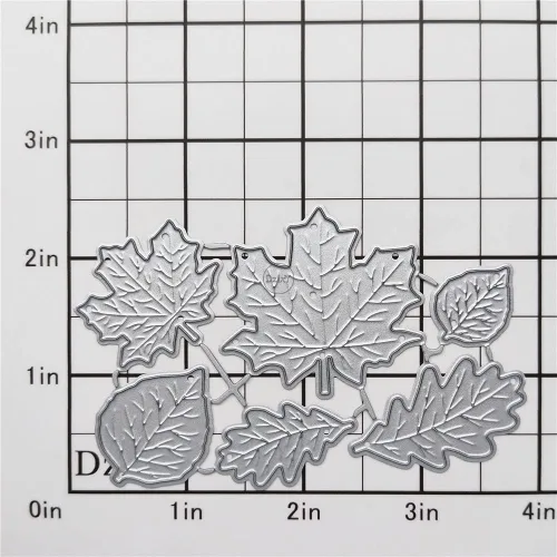 Miniatura 2 de DzIxY Juego de hojas de arce, troqueles de corte de metal para hacer tarjetas, troqueles de papel de gofrado, plantillas de máquina de álbumes