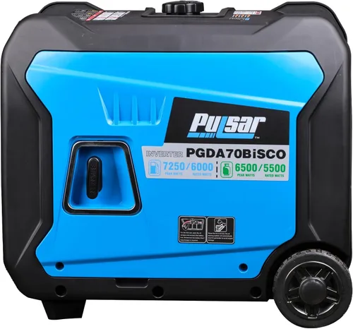 Miniatura 5 de Pulsar, generador inversor de 7,250 vatios de combustible dual sumamente silencioso con arranque remoto