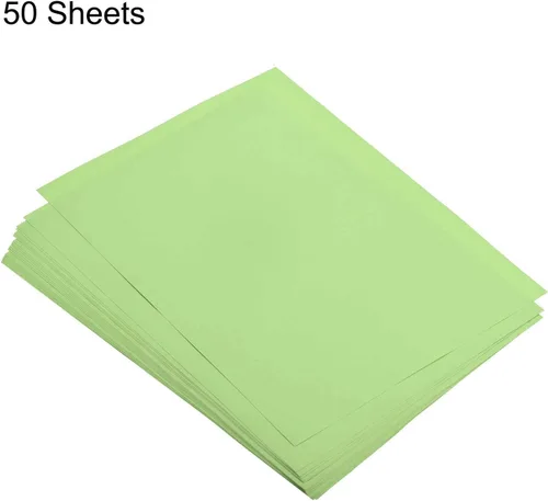 Miniatura 3 de MECCANIXITY 50 Hojas de Papel de Copia de Color 8.3 x 11.7 Pulgadas Papel de Impresora 80gsm Verde Claro para Impresión de Oficina, Copia