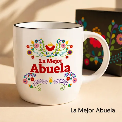 Miniatura 2 de Triple Gifffted Taza de café La Mejor Abuela, ideas de regalos para la mejor abuela en español para Navidad, Día de la Madre, Navidad, cumpleaños