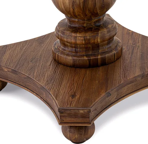 Miniatura 6 de East West Furniture F2MZ5-N04 - Juego de muebles de comedor de 5 piezas, incluye una mesa de comedor redonda con pedestal y 4 sillas tapizadas