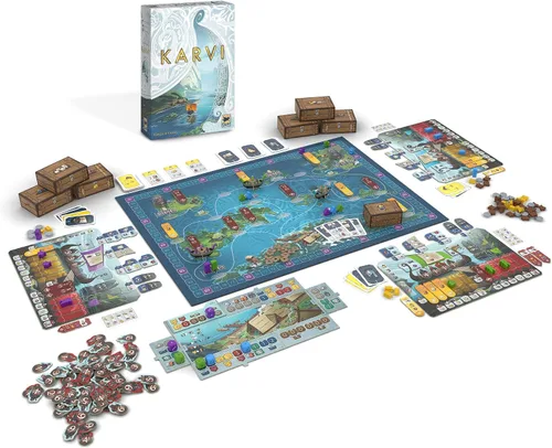 Miniatura 3 de Karvi - Juego de mesa - Saga vikinga de incursión y comercio. Juego de aventura épica, juego de estrategia para niños y adultos, a partir de 12