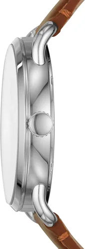 Miniatura 2 de Fossil Copeland - Reloj de cuarzo de acero inoxidable con correa de piel para hombre