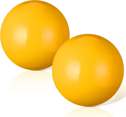 Deekin 2 paquetes de 2.244 in Bocce Pallino para juego de bocha, bola de bocha, bolas de repuesto para bocce palino Amarillo