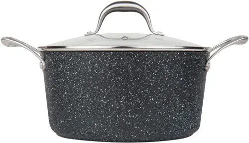 Miniatura 5 de MasterPan Sartén de aluminio fundido ultra antiadherente, 9.5 pulgadas, serie Granite