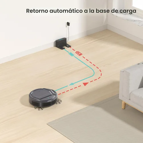 Miniatura 9 de Lefant Robot aspirador M210P, succión de 4000 pa, tiempo de ejecución de 200 minutos, súper delgado, silencioso, autocargable, ideal para dueños